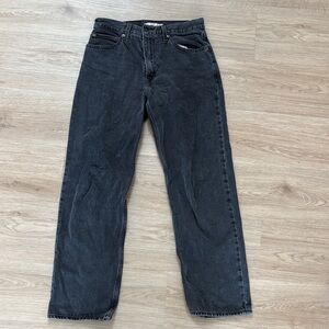 Levi's black dad jeans